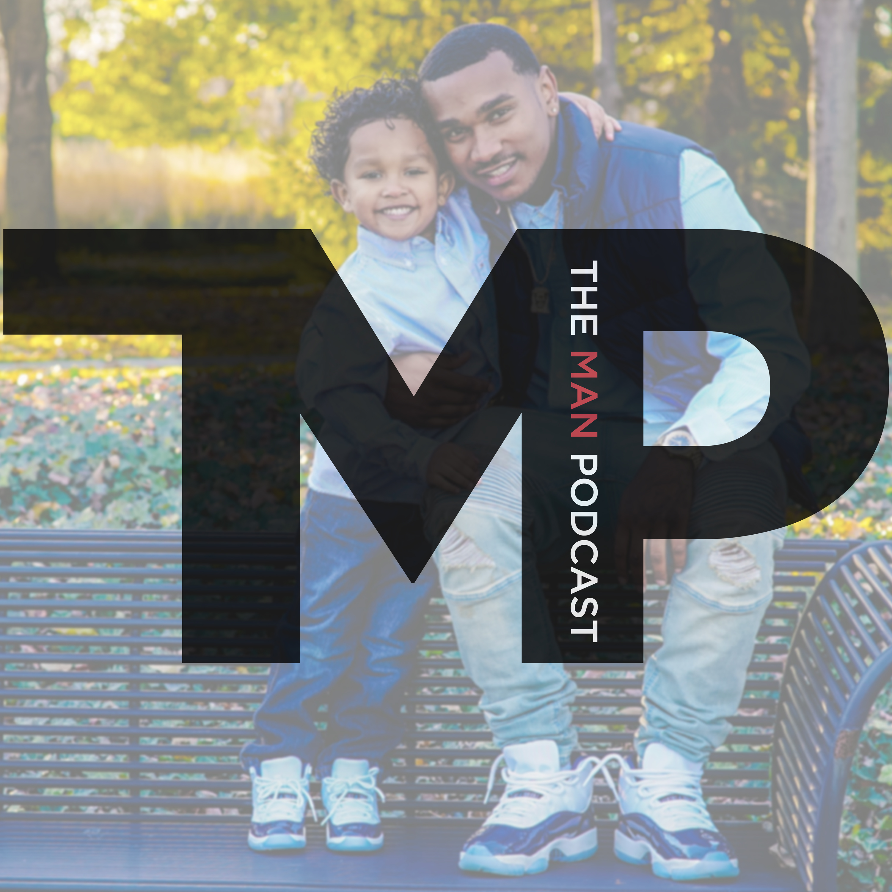 Man and his daughter on a bench